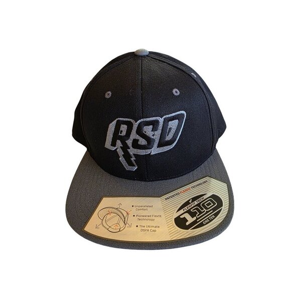 Rsd Flexfit 110 One Ten OSFM Black Bolt Hat Acrylic/Wool Blend Adjustable - Picture 8 of 13